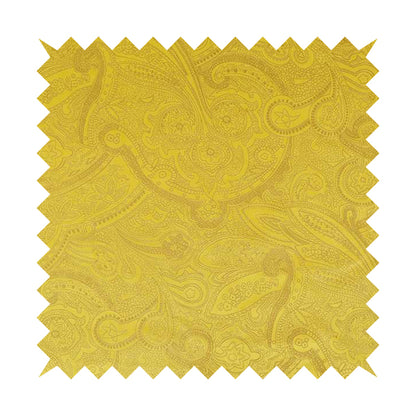 Phoenix Laser Cut Pattern Soft Velveteen Yellow Velvet Material Upholstery Curtains Fabric - Made To Measure Curtains