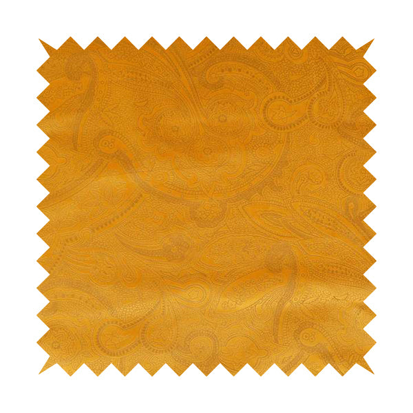 Phoenix Laser Cut Pattern Soft Velveteen Orange Mango Velvet Material Upholstery Curtains Fabric - Made To Measure Curtains