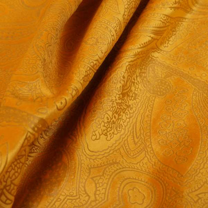 Phoenix Laser Cut Pattern Soft Velveteen Orange Mango Velvet Material Upholstery Curtains Fabric - Handmade Cushions