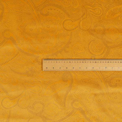 Phoenix Laser Cut Pattern Soft Velveteen Orange Mango Velvet Material Upholstery Curtains Fabric - Roman Blinds