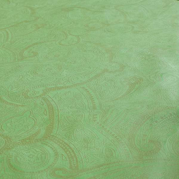 Phoenix Laser Cut Pattern Soft Velveteen Apple Green Velvet Material Upholstery Curtains Fabric - Made To Measure Curtains