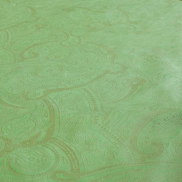 Phoenix Laser Cut Pattern Soft Velveteen Apple Green Velvet Material Upholstery Curtains Fabric