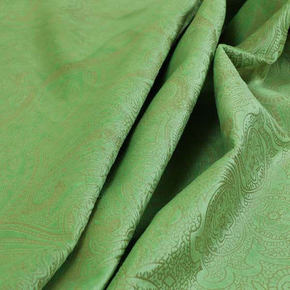 Phoenix Laser Cut Pattern Soft Velveteen Apple Green Velvet Material Upholstery Curtains Fabric - Roman Blinds