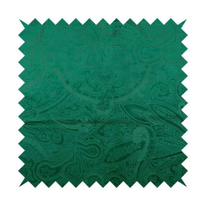 Phoenix Laser Cut Pattern Soft Velveteen Forest Green Velvet Material Upholstery Curtains Fabric - Roman Blinds