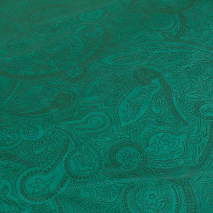 Phoenix Laser Cut Pattern Soft Velveteen Forest Green Velvet Material Upholstery Curtains Fabric - Roman Blinds