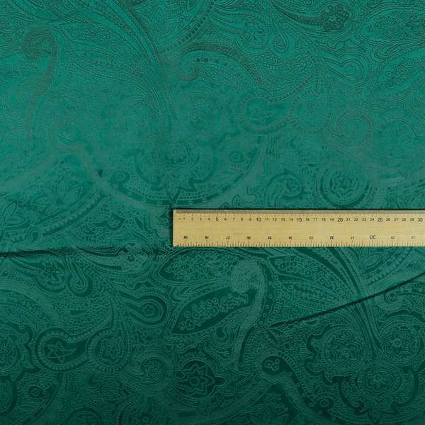 Phoenix Laser Cut Pattern Soft Velveteen Forest Green Velvet Material Upholstery Curtains Fabric - Made To Measure Curtains