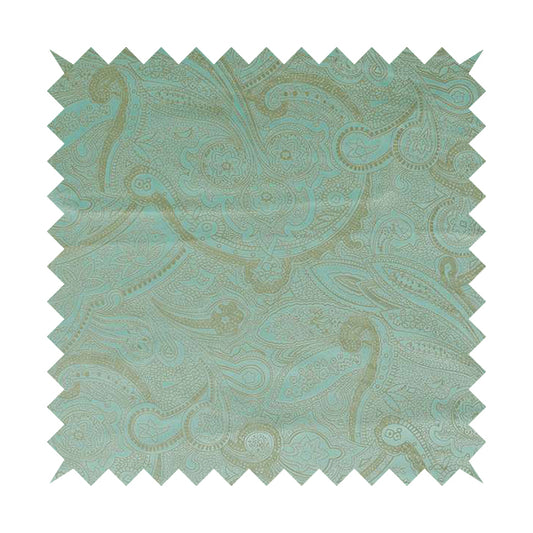 Phoenix Laser Cut Pattern Soft Velveteen Maya Blue Velvet Material Upholstery Curtains Fabric