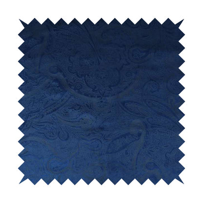 Phoenix Laser Cut Pattern Soft Velveteen Navy Blue Velvet Material Upholstery Curtains Fabric - Made To Measure Curtains