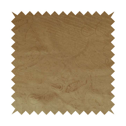 Phoenix Laser Cut Pattern Soft Velveteen Brown Velvet Material Upholstery Curtains Fabric - Roman Blinds
