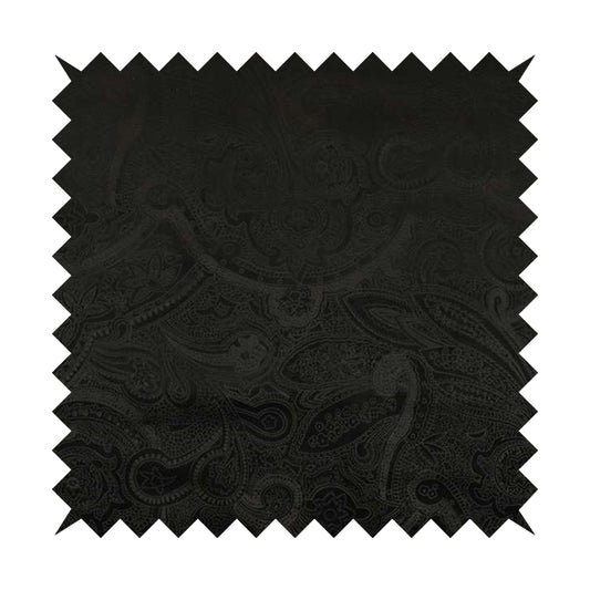 Phoenix Laser Cut Pattern Soft Velveteen Black Velvet Material Upholstery Curtains Fabric