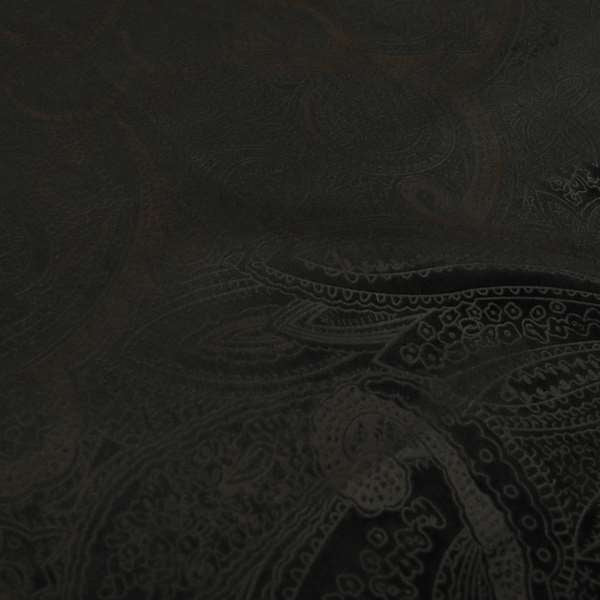 Phoenix Laser Cut Pattern Soft Velveteen Black Velvet Material Upholstery Curtains Fabric - Made To Measure Curtains