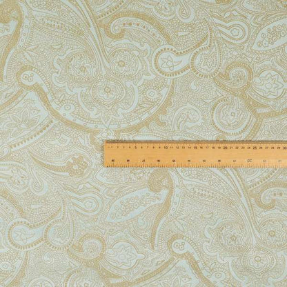 Phoenix Laser Cut Pattern Soft Velveteen Sky Blue Velvet Material Upholstery Curtains Fabric - Roman Blinds