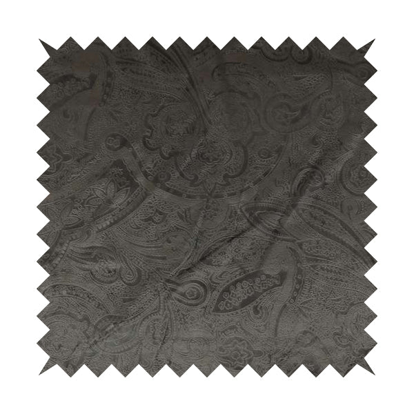 Phoenix Laser Cut Pattern Soft Velveteen Grey Velvet Material Upholstery Curtains Fabric - Handmade Cushions