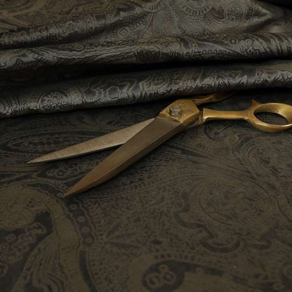 Phoenix Laser Cut Pattern Soft Velveteen Grey Velvet Material Upholstery Curtains Fabric - Roman Blinds
