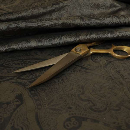 Phoenix Laser Cut Pattern Soft Velveteen Grey Velvet Material Upholstery Curtains Fabric - Made To Measure Curtains