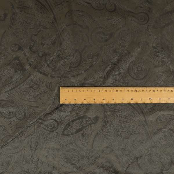 Phoenix Laser Cut Pattern Soft Velveteen Grey Velvet Material Upholstery Curtains Fabric