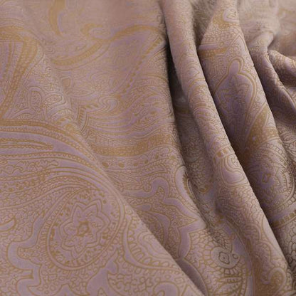 Phoenix Laser Cut Pattern Soft Velveteen Lavender Purple Velvet Material Upholstery Curtains Fabric - Roman Blinds