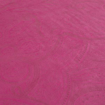 Phoenix Laser Cut Pattern Soft Velveteen Magenta Pink Velvet Material Upholstery Curtains Fabric - Handmade Cushions