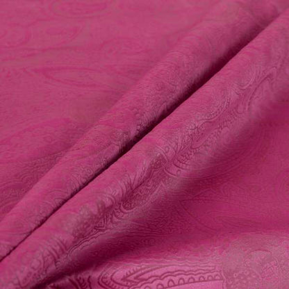 Phoenix Laser Cut Pattern Soft Velveteen Magenta Pink Velvet Material Upholstery Curtains Fabric