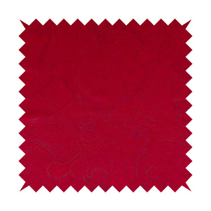 Phoenix Laser Cut Pattern Soft Velveteen Red Velvet Material Upholstery Curtains Fabric - Made To Measure Curtains