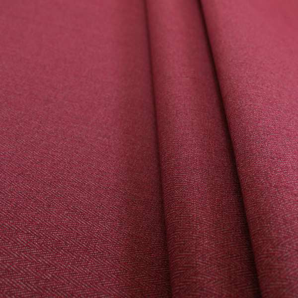 Pisa Herringbone Self Pattern Heavyweight Chenille Upholstery Fabric In Pink Colour