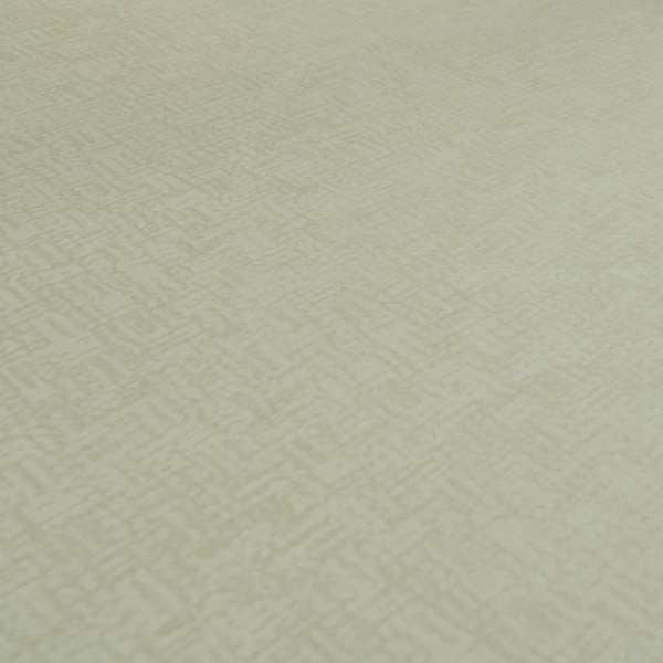 Plaza Opulence Soft Textured Velvet Furnishing Fabric In White