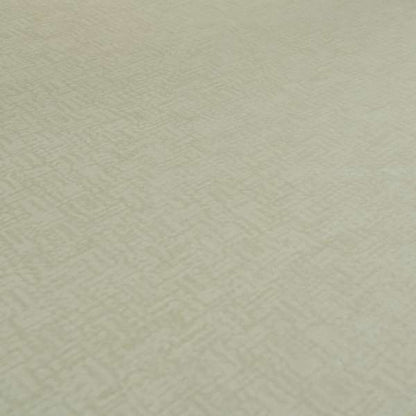 Plaza Opulence Soft Textured Velvet Furnishing Fabric In White