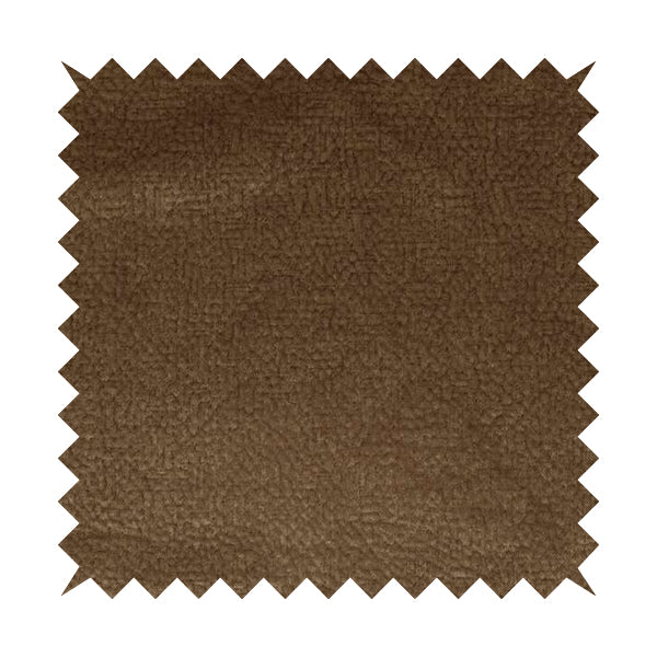 Plaza Opulence Soft Textured Velvet Furnishing Fabric In Golden Brown - Roman Blinds