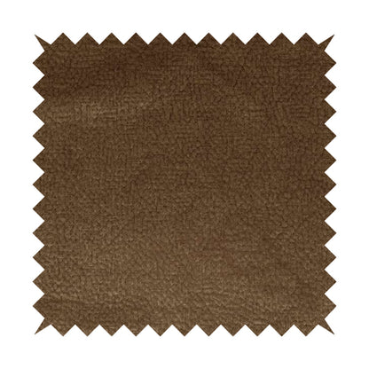 Plaza Opulence Soft Textured Velvet Furnishing Fabric In Golden Brown - Roman Blinds