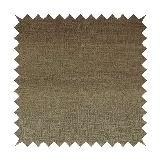 Plaza Opulence Soft Textured Velvet Furnishing Fabric In Chocolate Brown