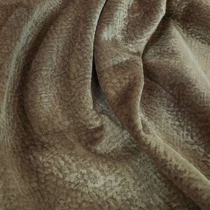 Plaza Opulence Soft Textured Velvet Furnishing Fabric In Chocolate Brown - Made To Measure Curtains