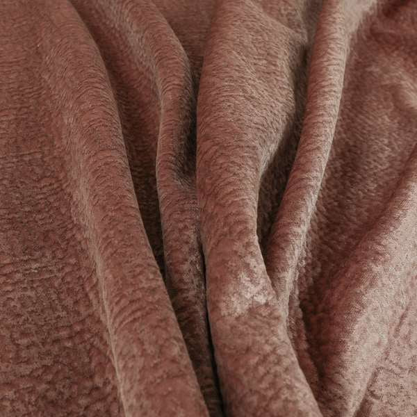 Plaza Opulence Soft Textured Velvet Furnishing Fabric In Pink Blush - Handmade Cushions