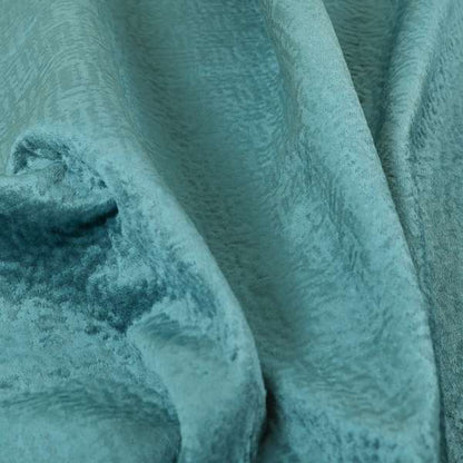 Plaza Opulence Soft Textured Velvet Furnishing Fabric In Sky Blue - Made To Measure Curtains