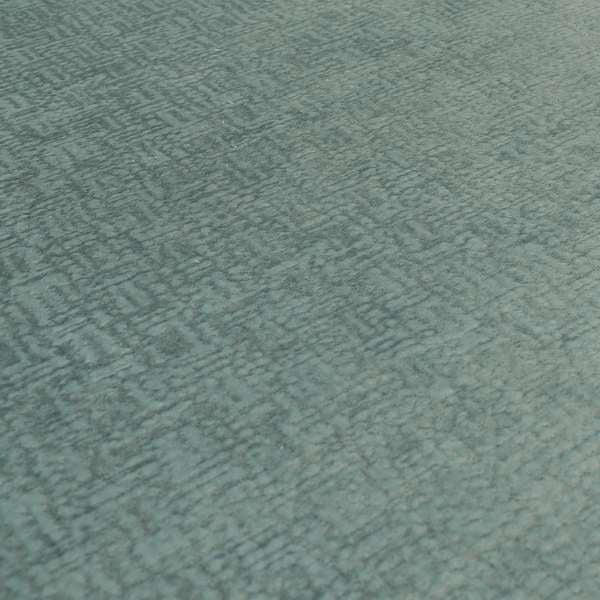 Plaza Opulence Soft Textured Velvet Furnishing Fabric In Ice Blue - Roman Blinds