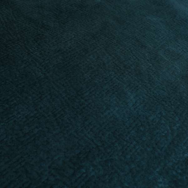 Plaza Opulence Soft Textured Velvet Furnishing Fabric In Navy Blue - Roman Blinds