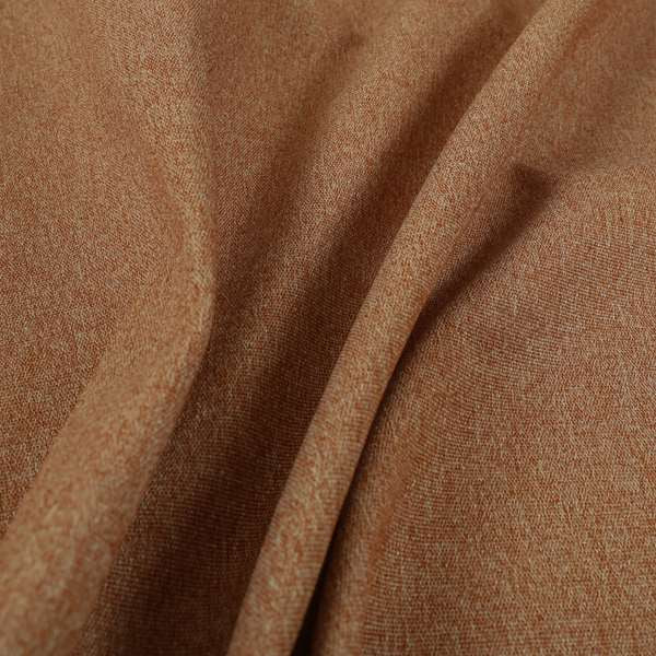 Prague Flat Weave Plain Dual Purpose Upholstery Curtain Orange Fabric