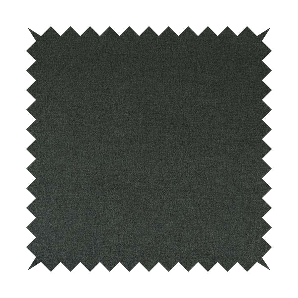 Prague Flat Weave Plain Dual Purpose Upholstery Curtain Black Grey Fabric - Roman Blinds