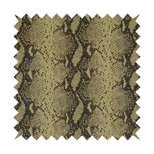 Python Raise Scales Textured Pattern Light Ash Brown Colour Faux Leather Vinyl Upholstery Material