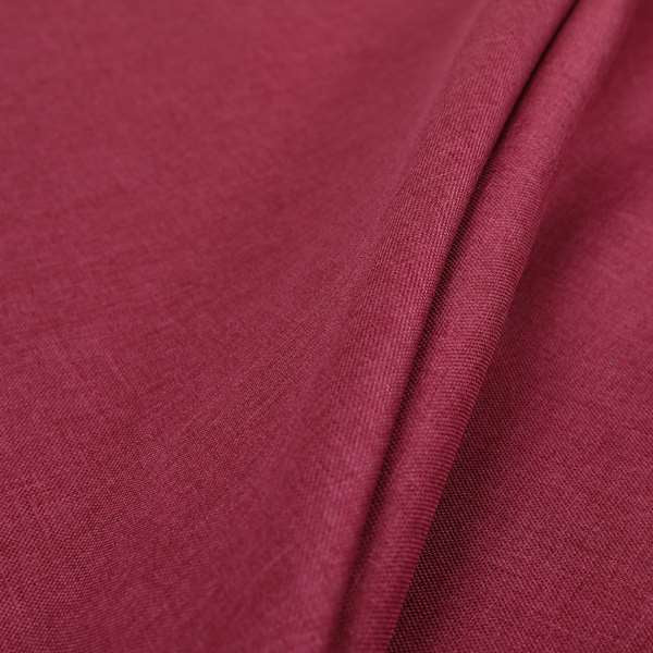 Soft Thin Linen Effect Plain Pink Colour Chenille Upholstery Fabric RM101015-03