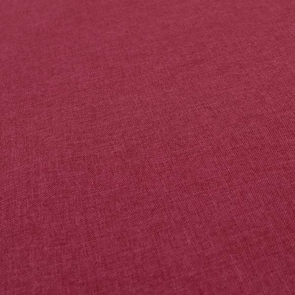 Soft Thin Linen Effect Plain Pink Colour Chenille Upholstery Fabric RM101015-03