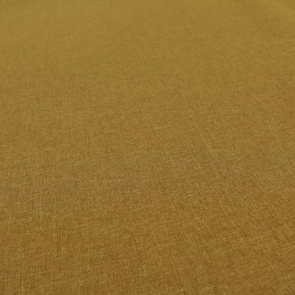 Soft Thin Linen Effect Honey Gold Colour Chenille Upholstery Fabric RM101015-04