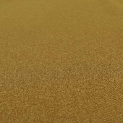 Soft Thin Linen Effect Honey Gold Colour Chenille Upholstery Fabric RM101015-04