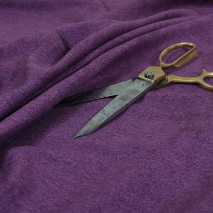 Rachel Soft Texture Chenille Upholstery Fabric Purple Colour - Roman Blinds