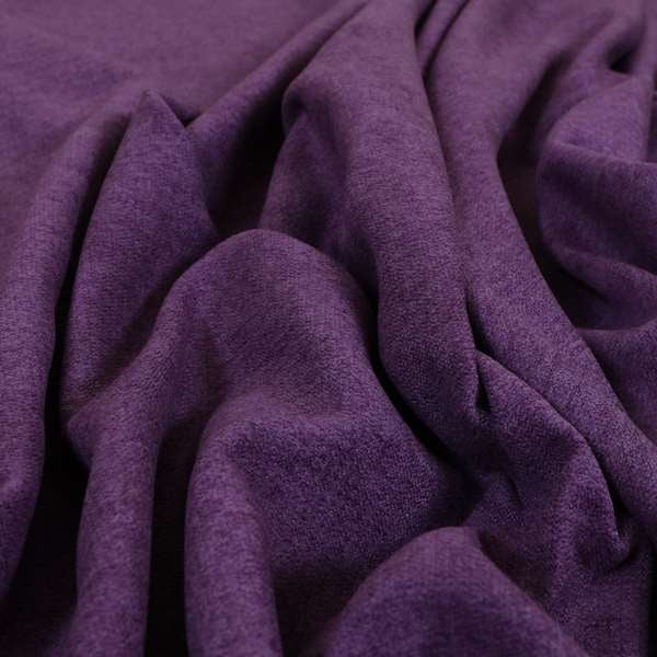 Rachel Soft Texture Chenille Upholstery Fabric Purple Colour - Handmade Cushions