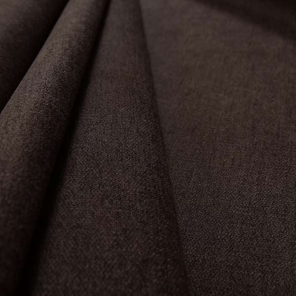 Rachel Soft Texture Chenille Upholstery Fabric Brown Colour