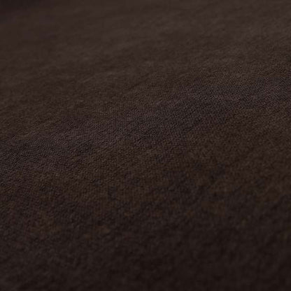 Rachel Soft Texture Chenille Upholstery Fabric Brown Colour