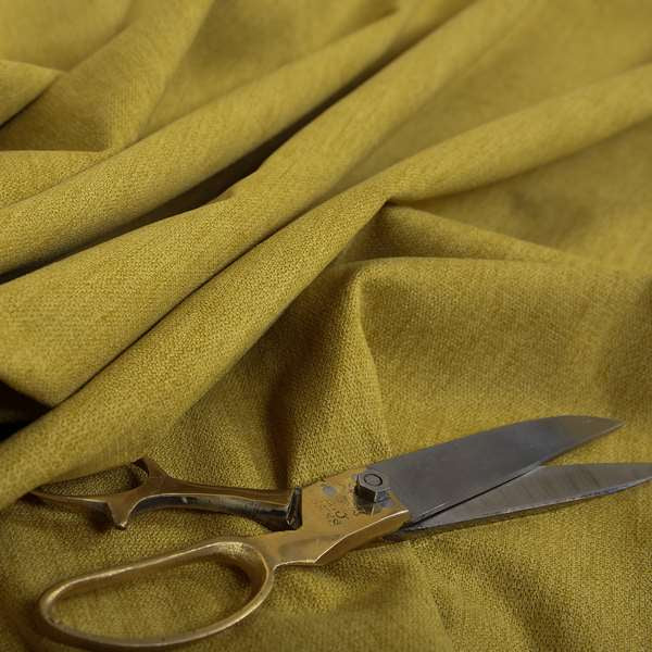 Rachel Soft Texture Chenille Upholstery Fabric Yellow Colour - Roman Blinds
