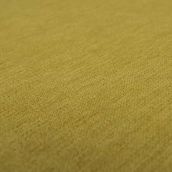 Rachel Soft Texture Chenille Upholstery Fabric Yellow Colour