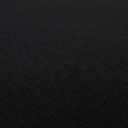 Rachel Soft Texture Chenille Upholstery Fabric Black Colour - Made To Measure Curtains