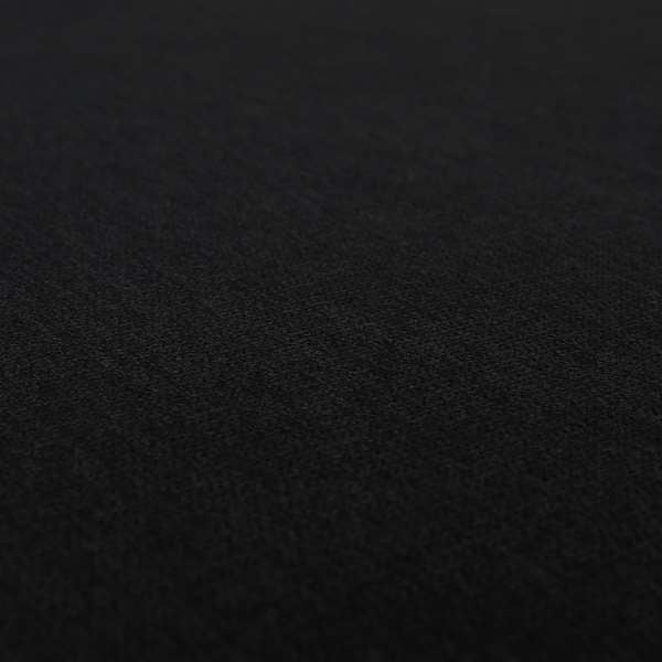 Rachel Soft Texture Chenille Upholstery Fabric Black Colour